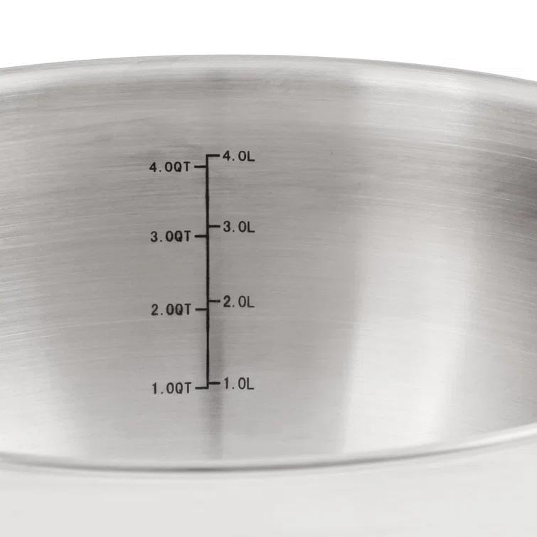 BergHOFF SS 18/10 5.5 Qt Stock Pot With SS Lid, Belly Shape, 9.5"