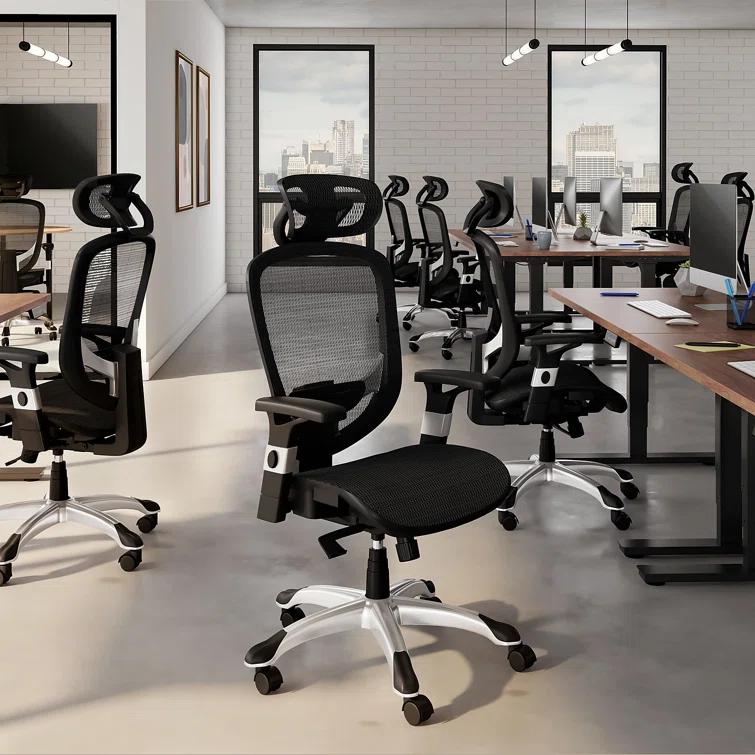 Staples Hyken Ergonomic Mesh Swivel Task Chair, Black (UN59460)