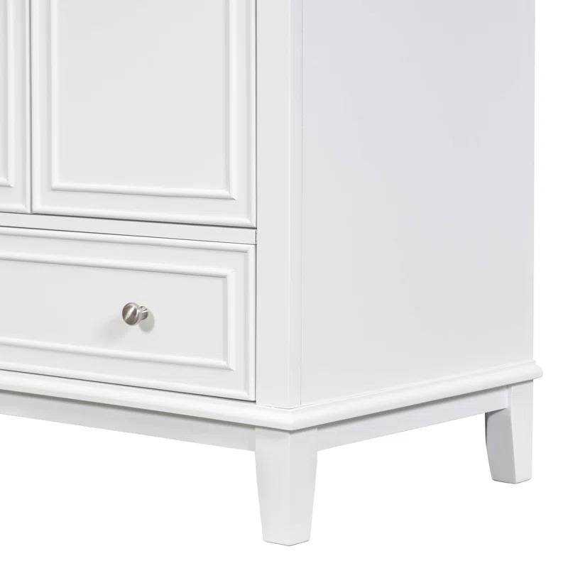 Jeltyprey 30" Bathroom Vanity with Sink Combo, Multi-functional Bathroom Cabinet with Doors and Drawer