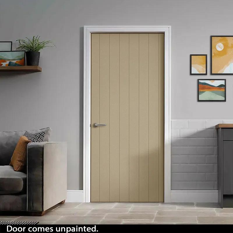 Calhome Hollow Paneled Painted Slab Door