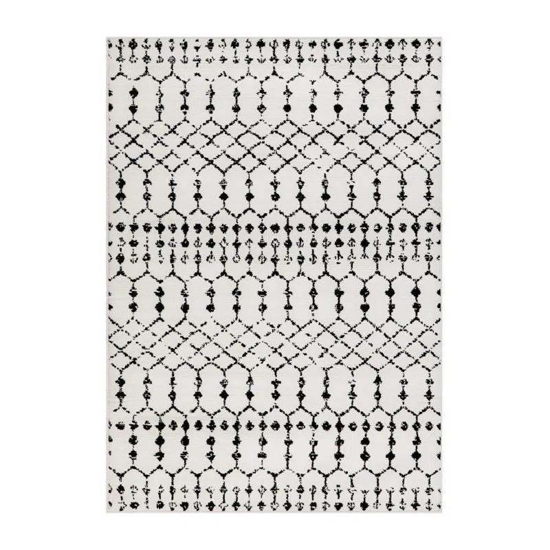 Hashtag Home Eberle Geometric Style Modern Bohemian Design Area Rug