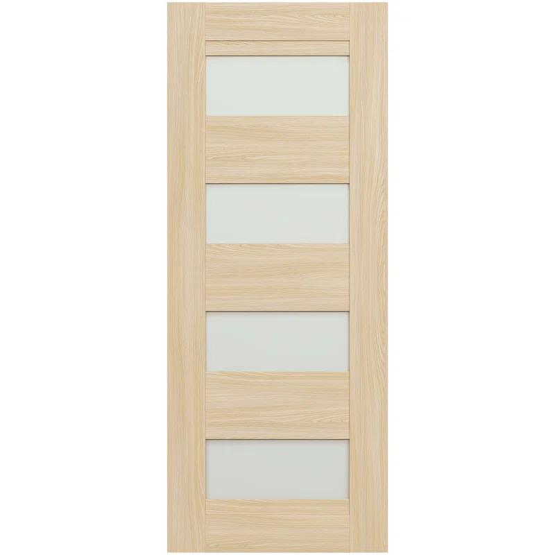 Belldinni Avon 07-08 Solid Manufactured Wood and Glass Standard Door Slab
