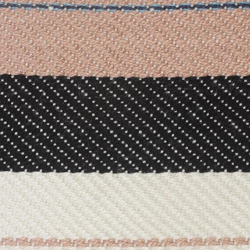 Dakota Fields Argueta Outdoor Performance Striped Pouf Ottoman