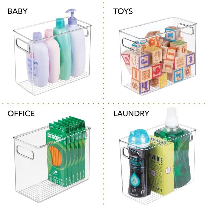 mDesign Kitchen Storage Plastic Bin Set