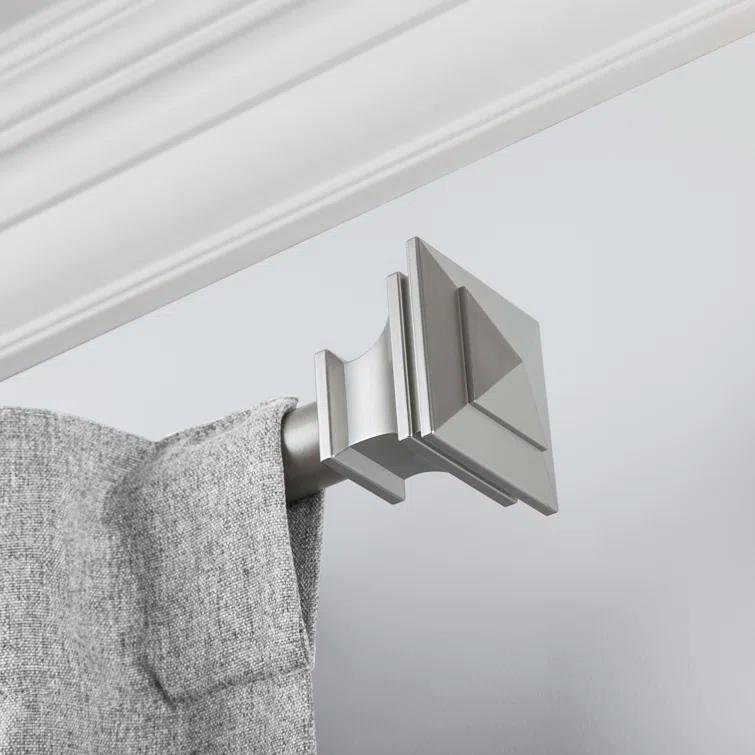SnugSet Andrew Steel Adjustable Single Curtain Rod