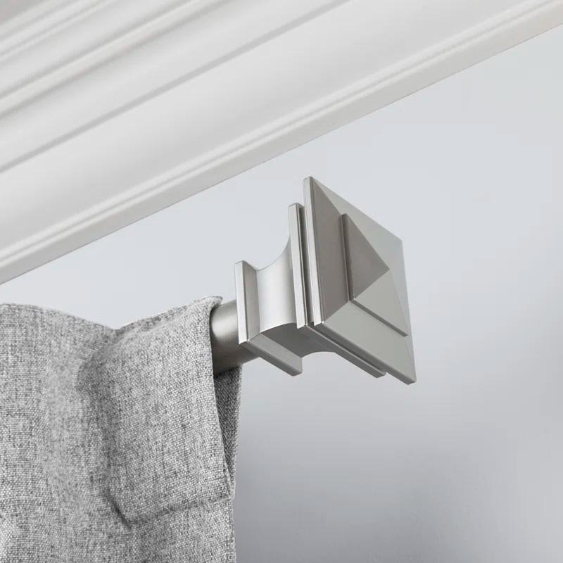 SnugSet Andrew Steel Adjustable Single Curtain Rod