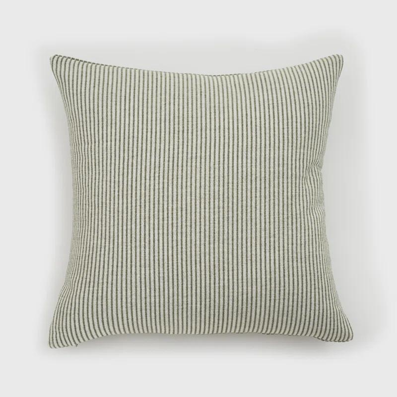 EverGrace Elsa Reversible Pinstripes Striped Reversible Throw Pillow
