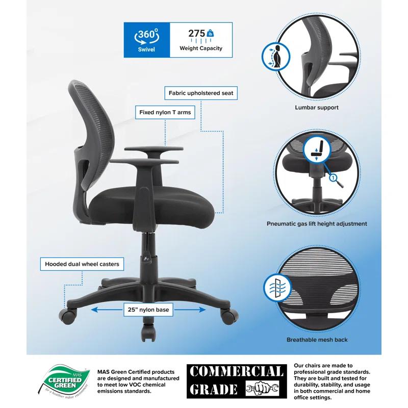 Boss Office Products Vinyl Task Chair