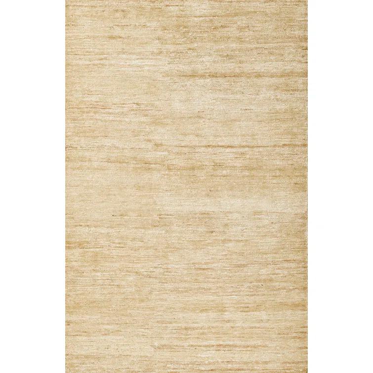 Momeni 9'x12' Organic Solid Handknotted Area Rug Natural: Jute & Cotton, Low Pile, Handmade, Indoor Rectangle Rug