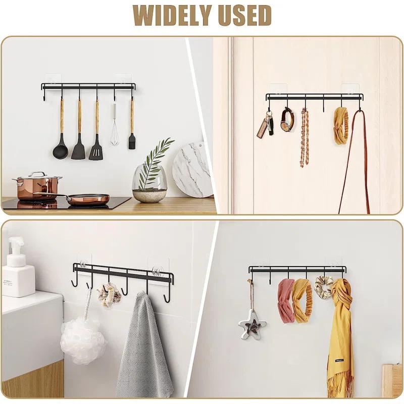 Prep & Savour Kitchen Utensil Rack Wall Mount, Adhesive Kitchen Utensil Hanger No Drilling