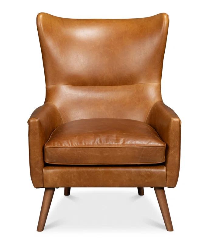 Sarreid Ltd Patron Upholstered Wingback Chair