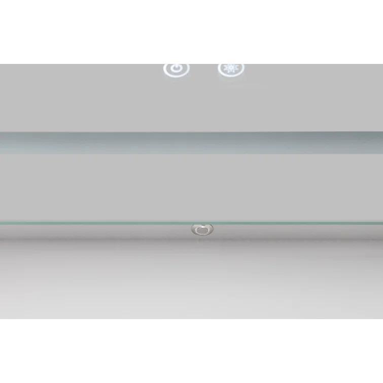 AQUADOM AQUADOM Daytona 40" W x 36" H x 1" D, LED Wall-Mount Mirror for Bathroom with 3 Color Temperature Light, Touch Control, Dimmer and Defogger, Digital Clock