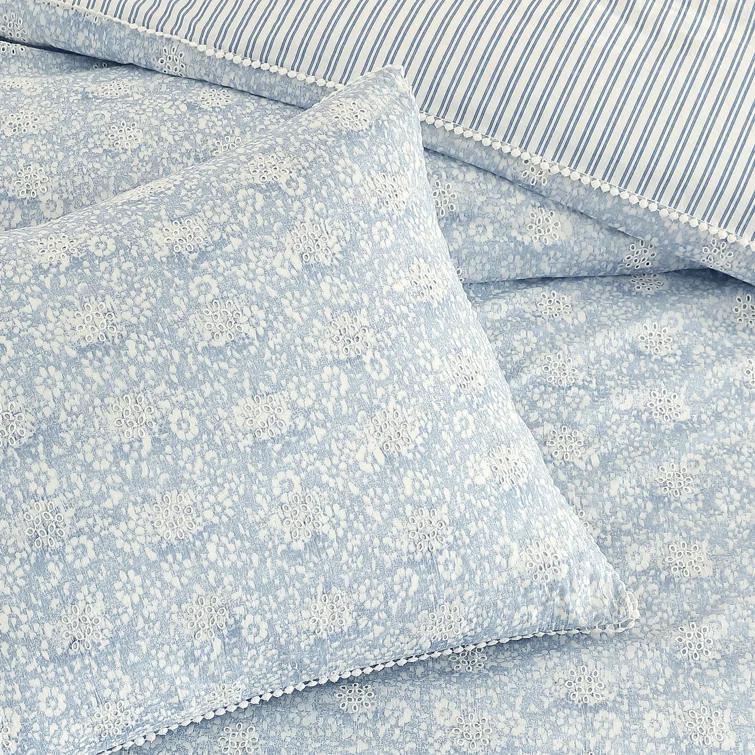 Peri Home Peri Home Ikat Eyelet Comforter Set Blue