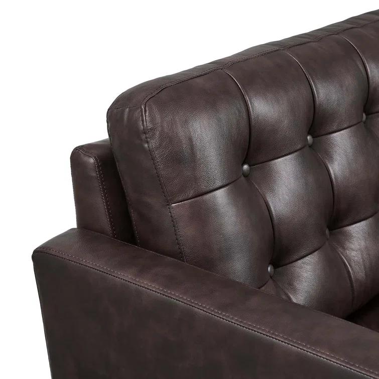 Modway Modway Exalt Tufted Leather Loveseat