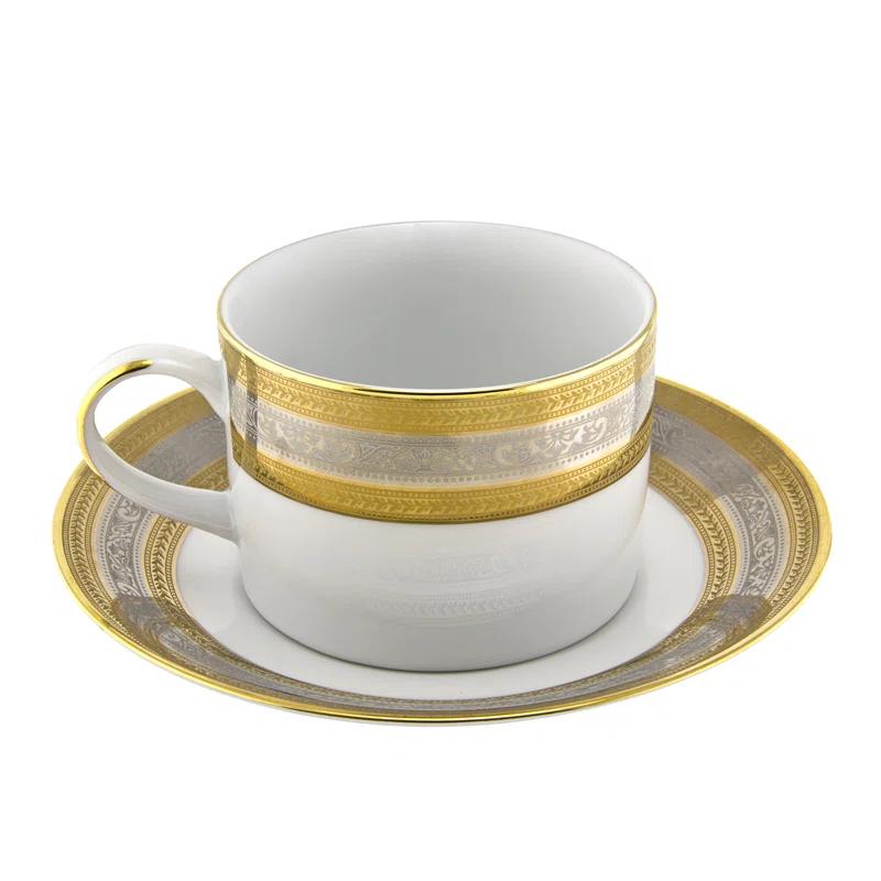 Ten Strawberry Street Elegance Teacup & Saucer (Set of 6)
