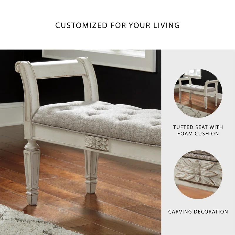 Kelly Clarkson Home Hayley Polyester Upholstered Bench