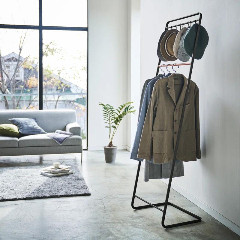 Yamazaki Home Steel 8 - Hook Freestanding Coat Rack