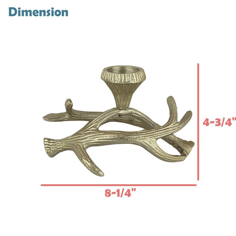 Aspen Creative Corporation 4.75'' H Aluminum Tabletop Votive Holder (Set of 2)