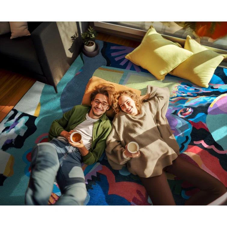 Well Woven Well Woven x Misha Tyutyunik The Sunday Jungle Collection Home Abstract Multi Area Rug