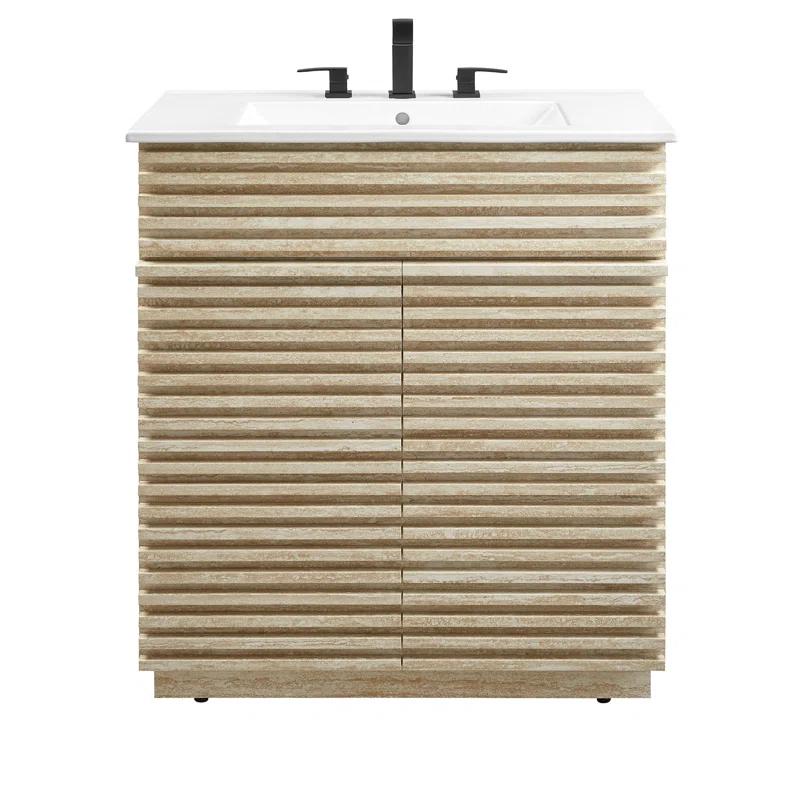 Modway Render 30" Bathroom Vanity With Sink In White
