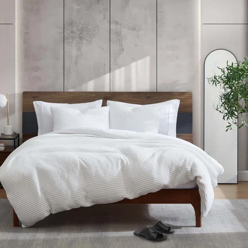Kenneth Cole Kenneth Cole Solid Waffle Reversible Comforter Set