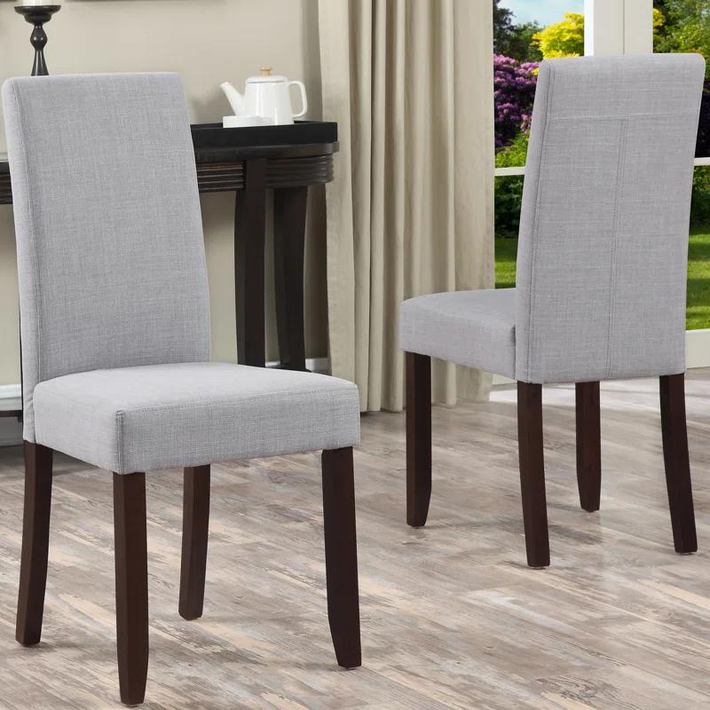 Serta Serta Liam Parsons Dining Chair, Plush High Back, Polyester Weave Fabric, Foam Cushion Seat (Set of 2)