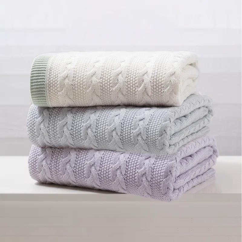Allied Home Cable Knit Throw Blanket