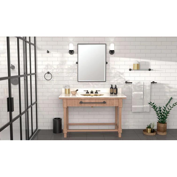 Gatco Gatco Latitude II Wall Mounted Towel Bar | Modern Bathroom Towel Holder in Chrome, Satin Nickel, Matte Black, or Brushed Brass 4241MX