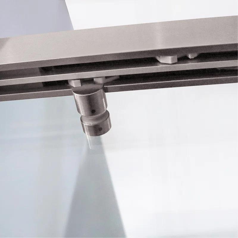 PET STOP LLC F5YDNC1F0736Q 60" Width x 76"Height Shower Doors with 3/8"(10mm) Clear Tempered Glass