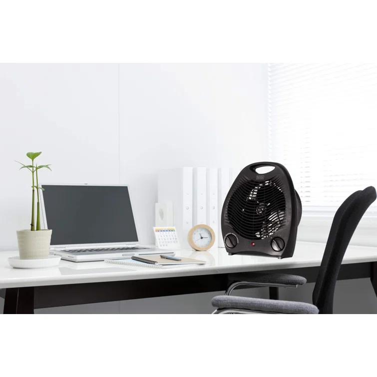 BLACK+DECKER Personal Desktop 1,500 Watt Electric Fan Compact Heater