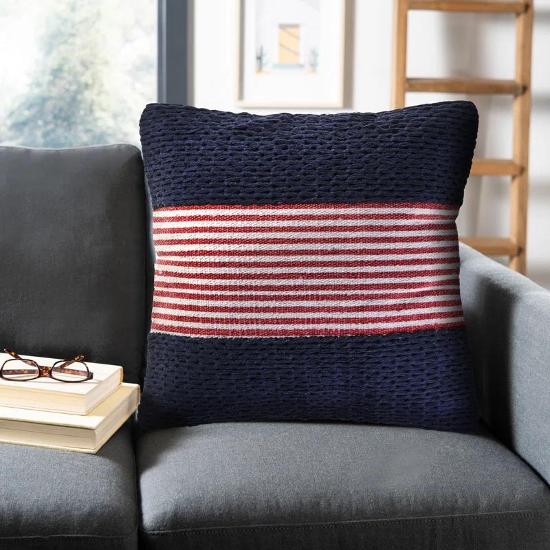 Atlas Textured Cotton Throw Pillow