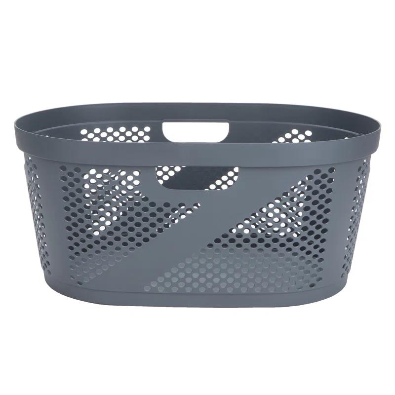 Mind Reader Mind Reader 40L Laundry Basket, Clothes Hamper, Ventilated, Plastic, 23"L x 14.5"W x 10.5"H, 2 Pack (Set of 2)