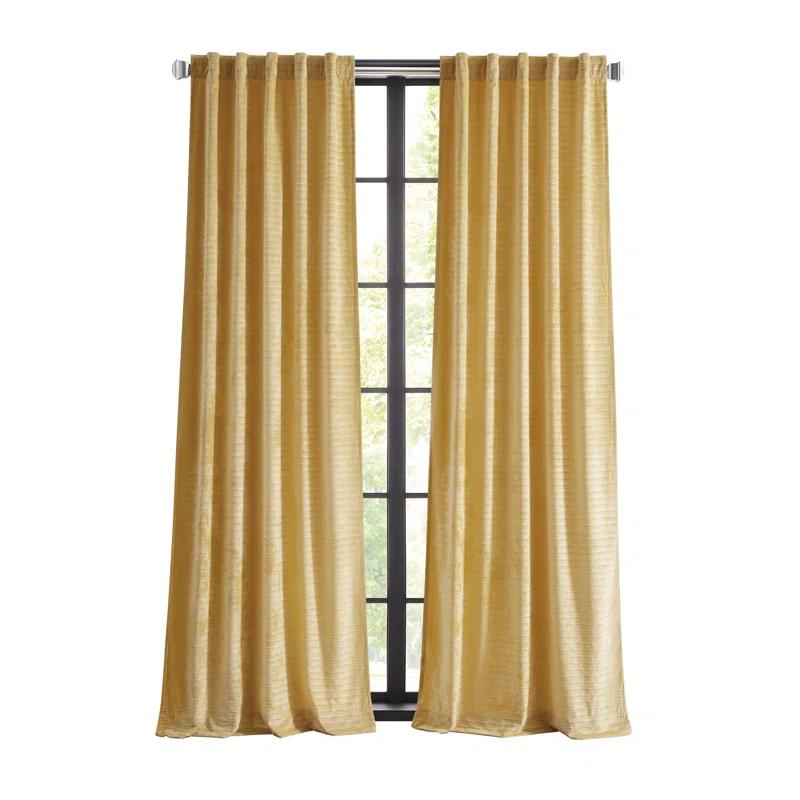 Martha Stewart Martha Stewart Wave Embossed Curtain Panel Pair (Set of 2)
