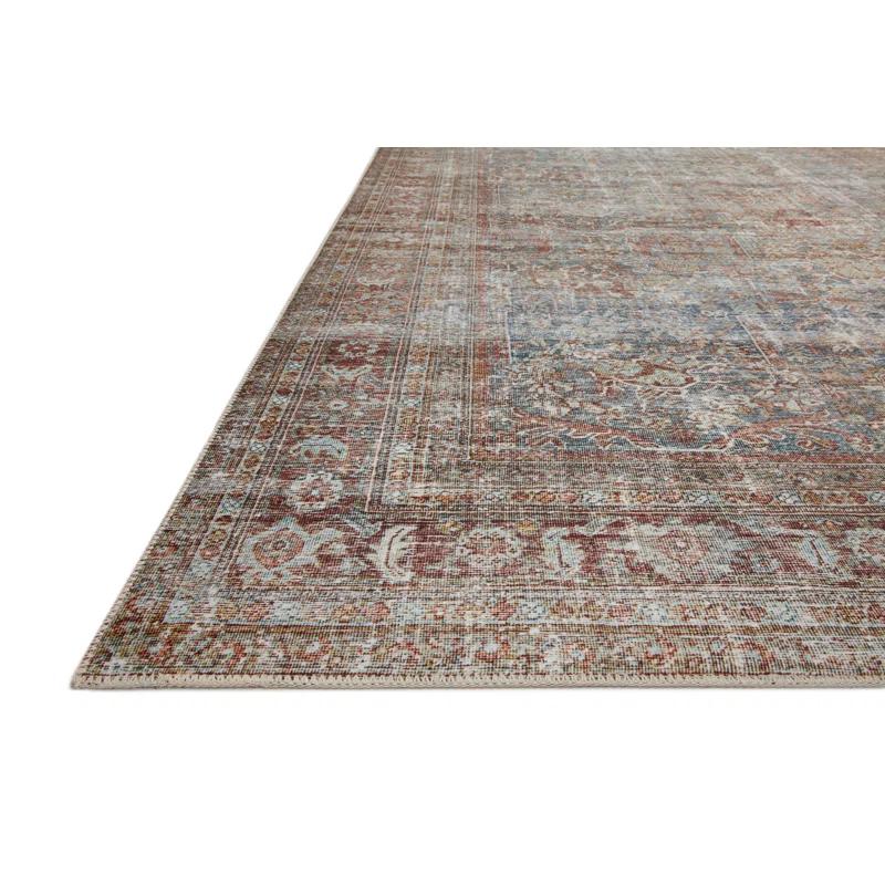 Chris Loves Julia x Loloi Jules Oriental Lagoon/Brick Area Rug