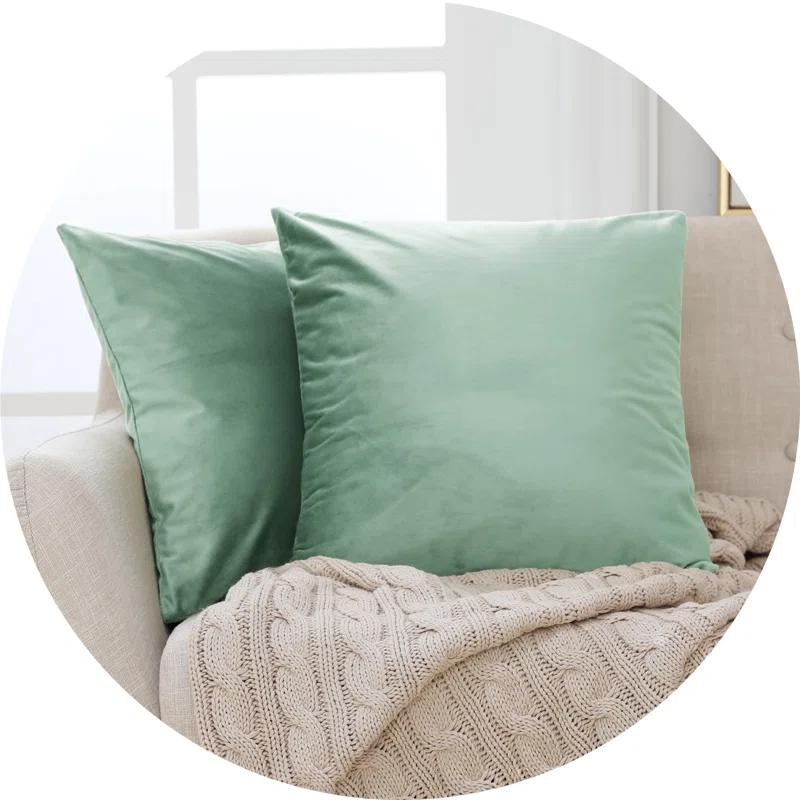 Velvet Reversible Pillow Cover (Set of 2)