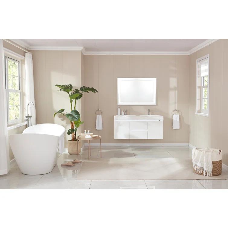 Ophelia 71" x 32'' Freestanding Soaking Acrylic Bathtub