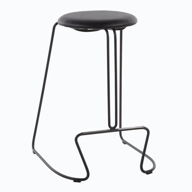 Wenty Upholstered Counter Stool with Metal Frame (Set of 2)