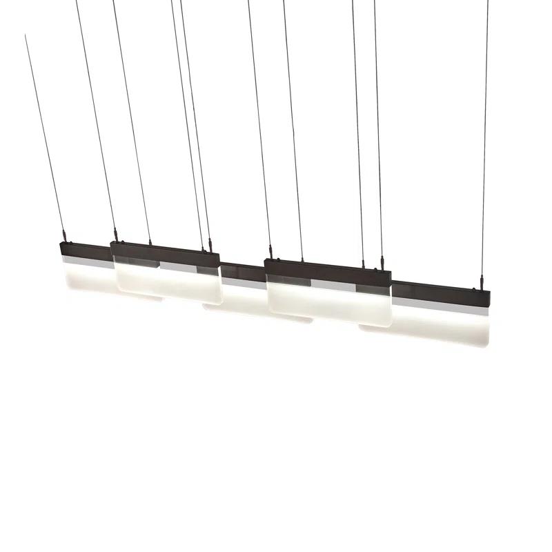 Lineal 5 - Light Bronze LED Cluster Pendant