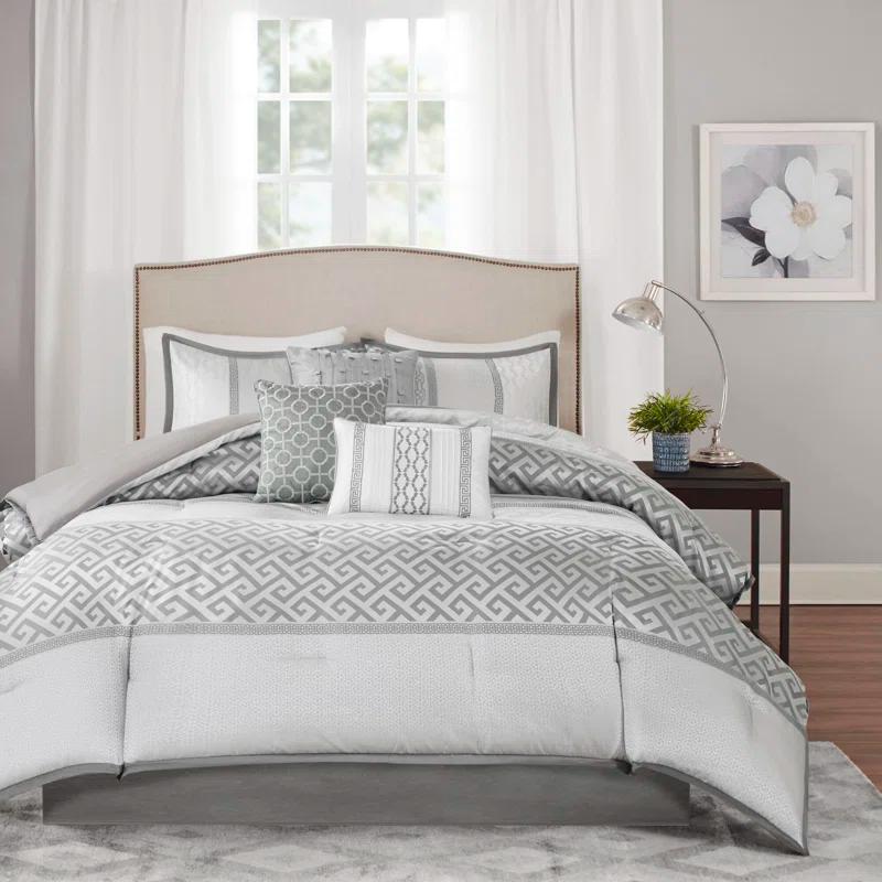 Madison Park Bennett 7 Piece Jacquard Comforter Set