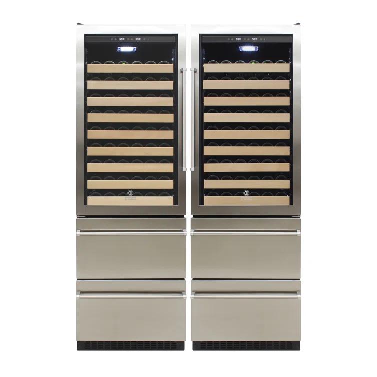 Vinotemp Vinotemp Connoisseur Series Dual-Zone Wine/2 Drawer Beverage Cooler