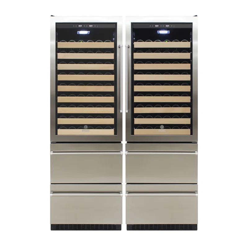 Vinotemp Vinotemp Connoisseur Series Dual-Zone Wine/2 Drawer Beverage Cooler
