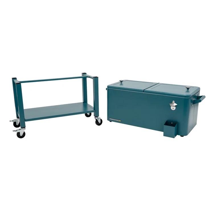 Permasteel 80-Qt Outdoor Patio Cooler with Removable Basin