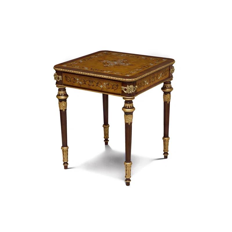 Finneas Solid Wood Top End Table