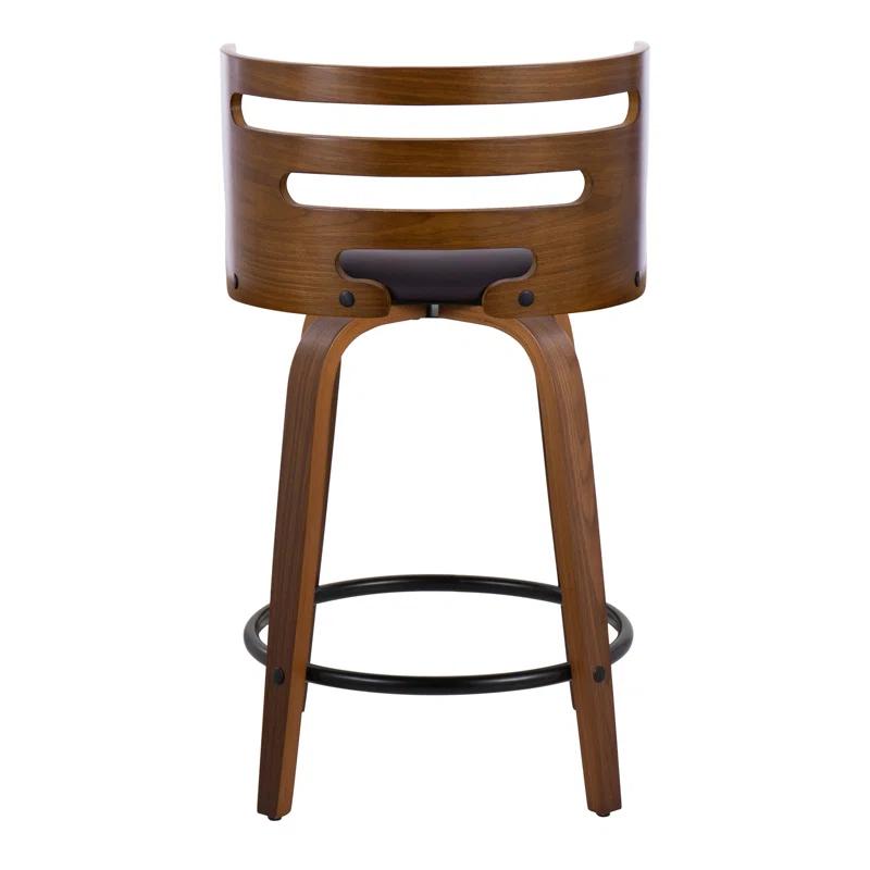 LumiSource Swivel Upholstered Counter Stool