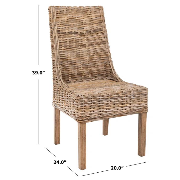 Armine Wicker Side Chair (Set of 2)