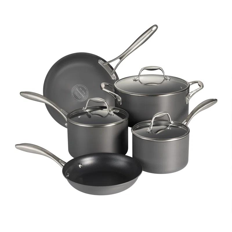 Tramontina Tramontina Gourmet 8 Pc Hard Anodized Aluminum Cookware Set