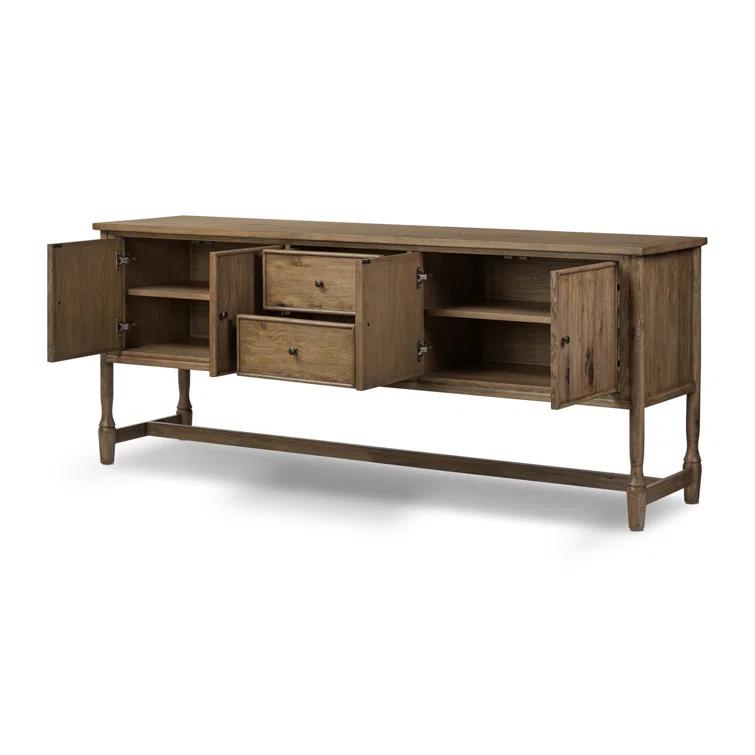 Bari Sideboard by Amber Lewis x Four Hands - Weathered Oak / 84"W