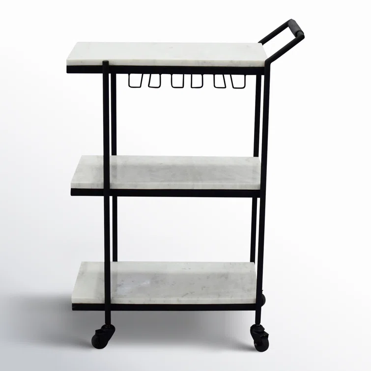 Laval Marble Bar Cart (24")