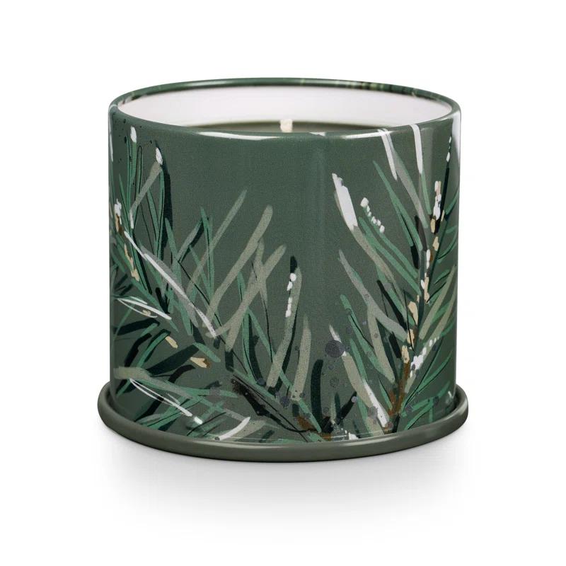 ILLUME Noble Holiday Balsam & Cedar Large Crackle Glass Candle