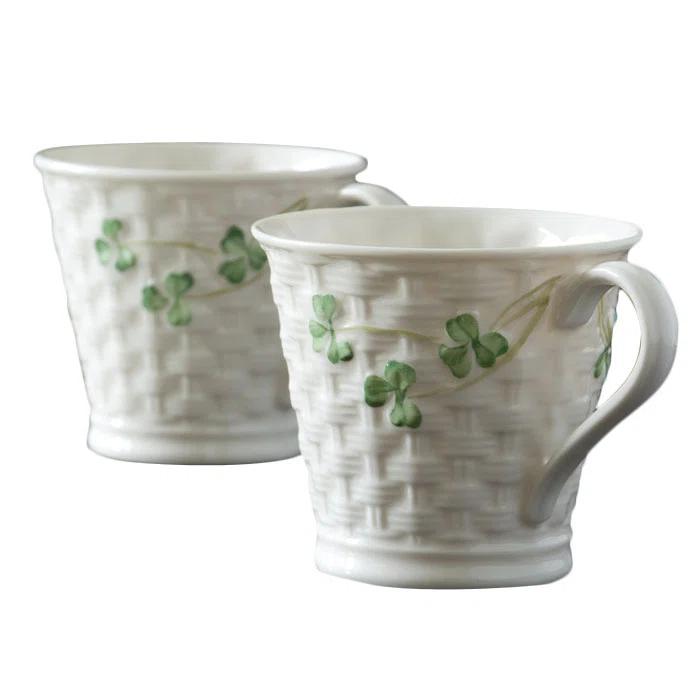 Belleek Group Shamrock Mug